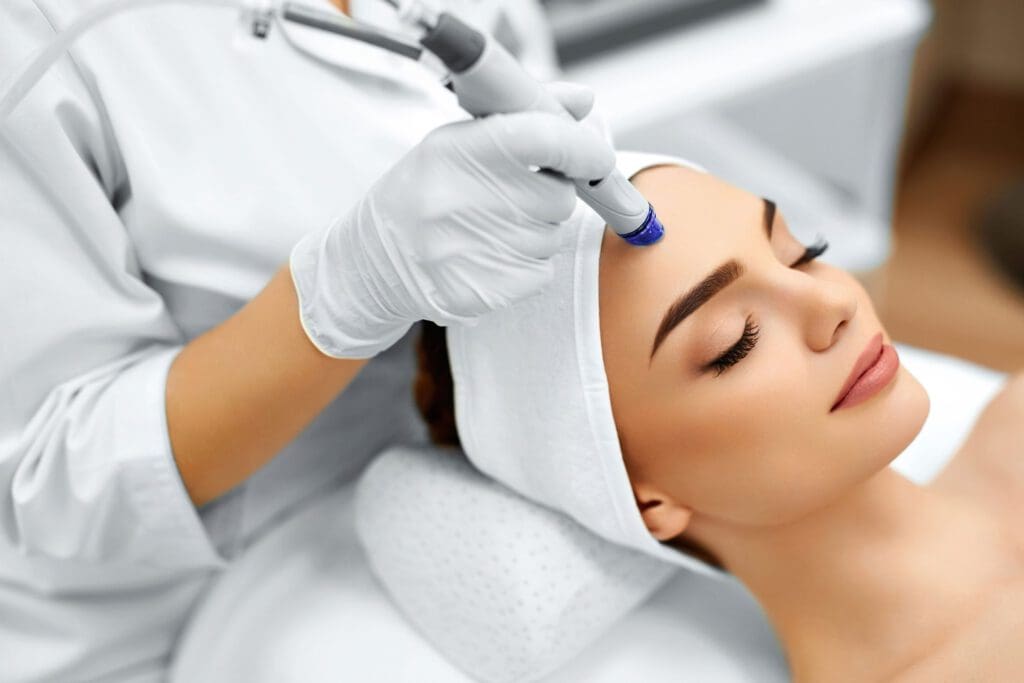 Face-Skin-Care.-Facial-Hydro-Microdermabrasion-Peeling-Treatment