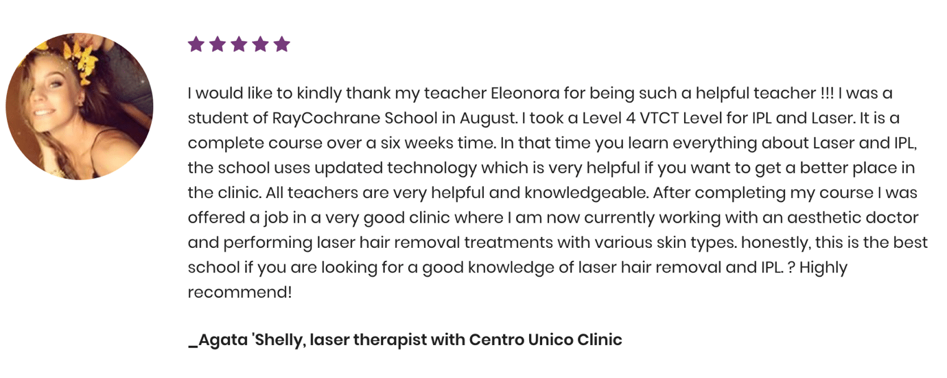 Feedback from laser therapist with centro Unico Clinic