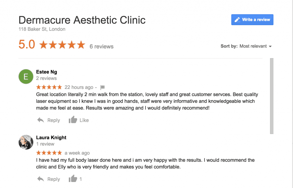 Dermacure Aesthetic Clinic Review
