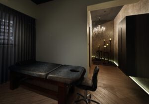 Spa therapist training room - empty and dark