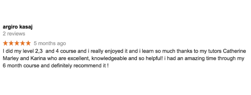 Feedback from Argiro Kasaj