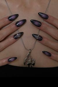 gothic purple nails